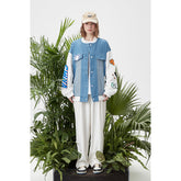 Unisex Jacket Spring and Autumn Embroidery Baggy Casual Jacket Couple Baseball Coat